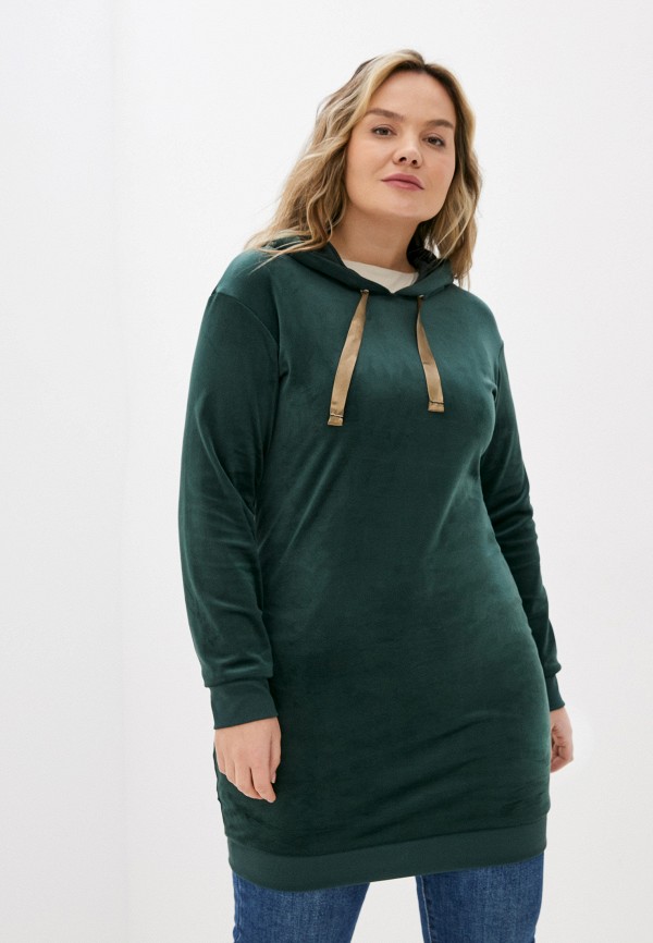 женское платье-толстовки mark formelle, зеленое