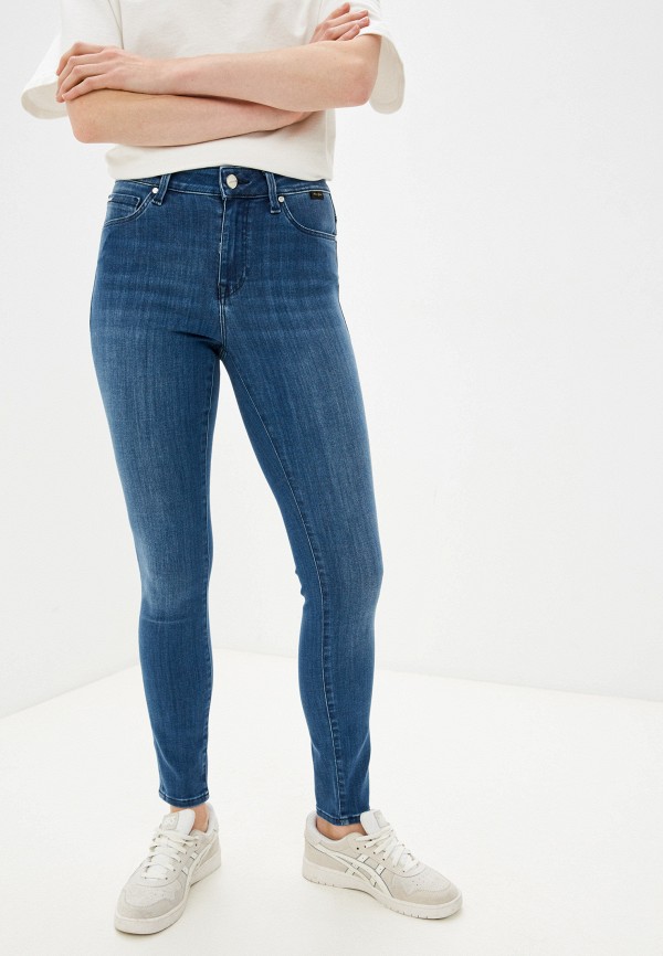 женские джинсы скинни mavi, синие