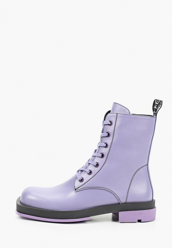 женские высокие ботинки el’rosso, фиолетовые