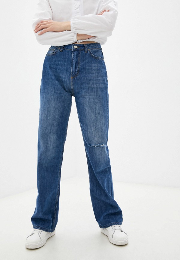 женские джинсы клеш trendyol, синие