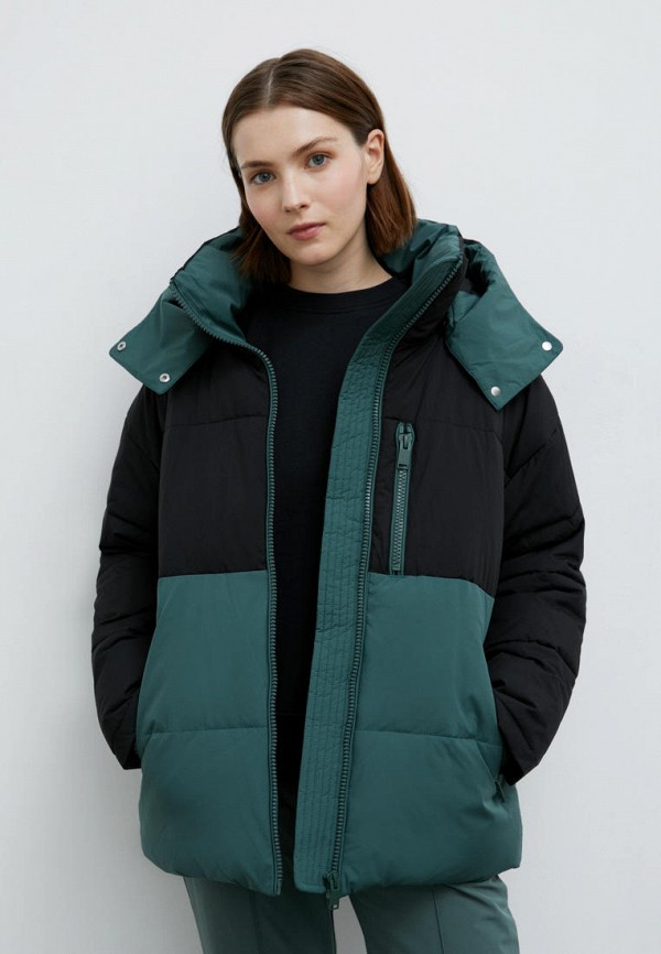 женская утепленные куртка finn flare, зеленая