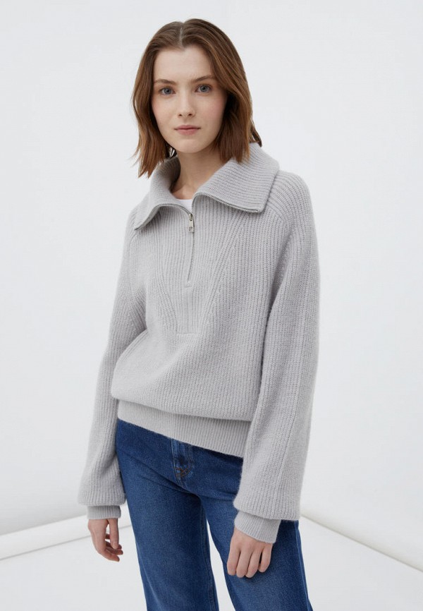 женский свитер finn flare, серый