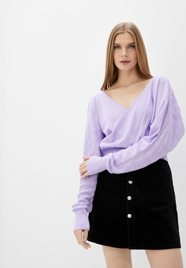 женский пуловер trendyol, фиолетовый