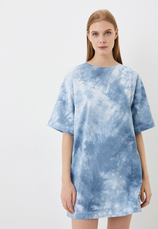 женское платье-футболки materia, голубое