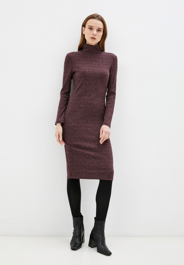женское платье-свитеры sdress, бордовое