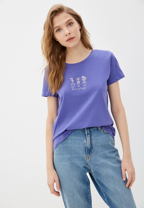 женская футболка colin’s, фиолетовая