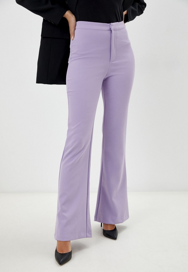 женские повседневные брюки concept club, фиолетовые