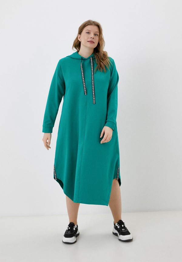 женское платье-толстовки sparada, зеленое