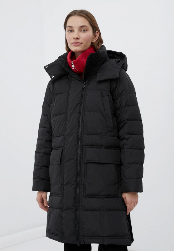 женская утепленные куртка finn flare, черная