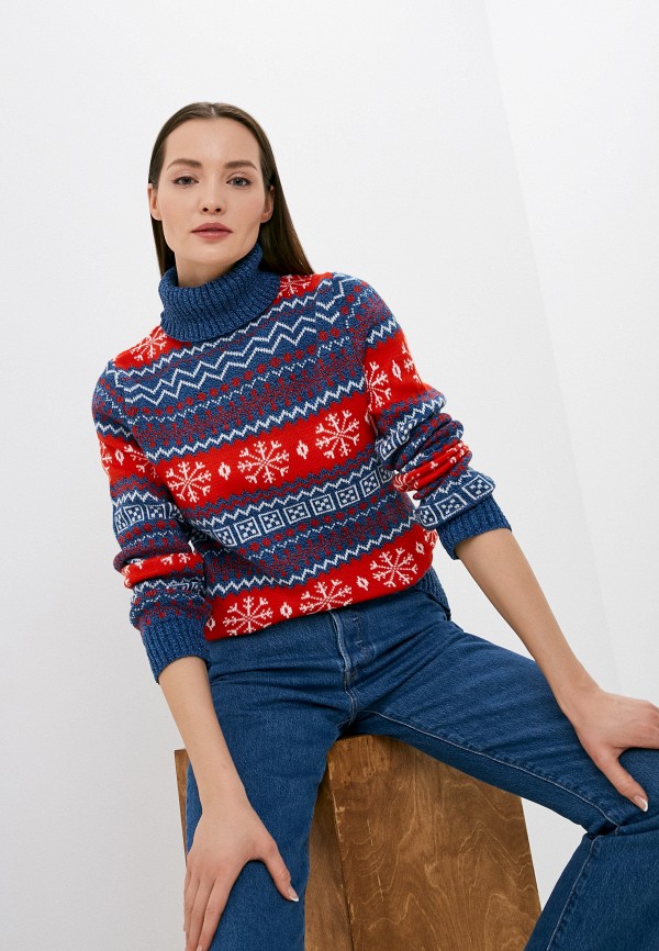 женский свитер original siberia, красный