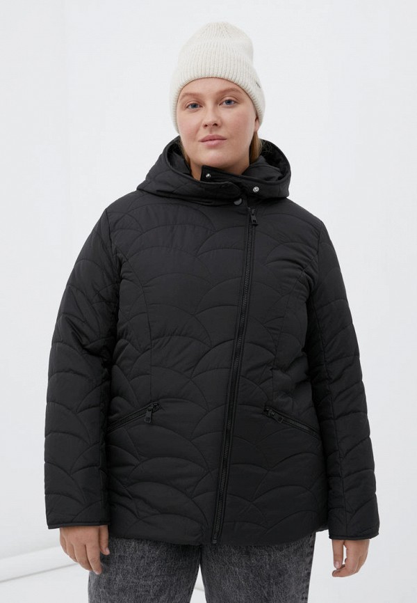 женская утепленные куртка finn flare, черная