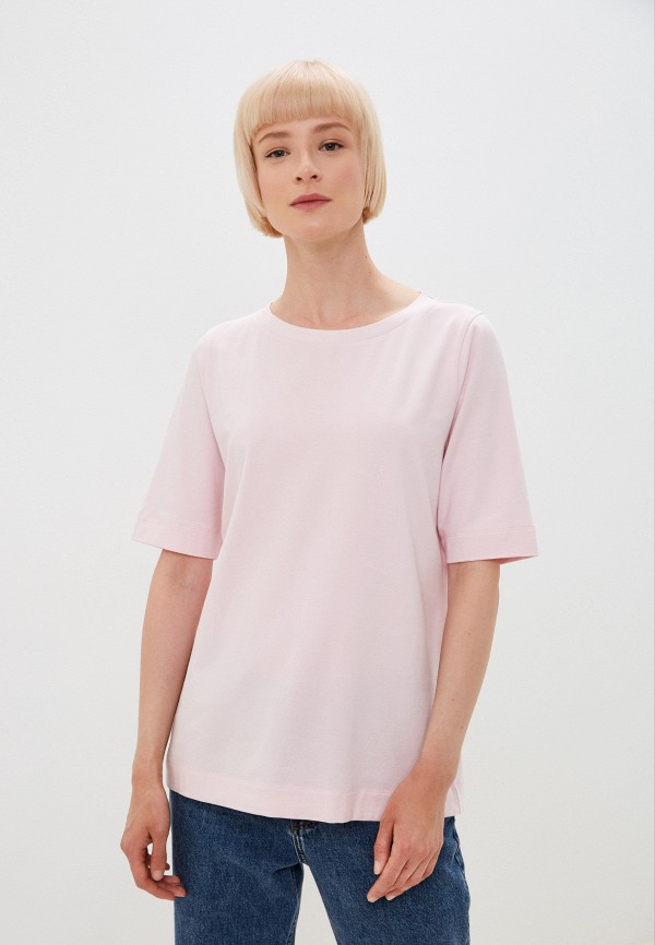 женская футболка gerry weber, розовая