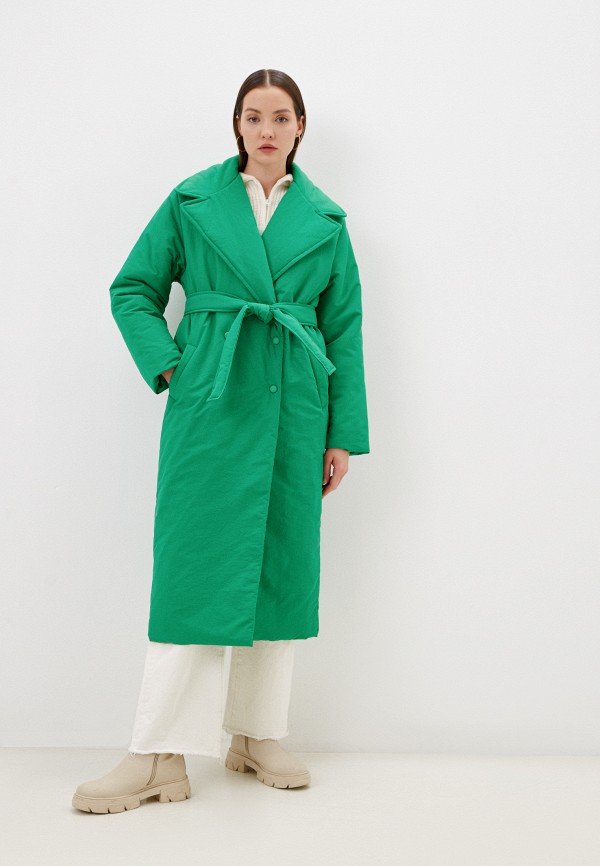 женская утепленные куртка libellulas, зеленая