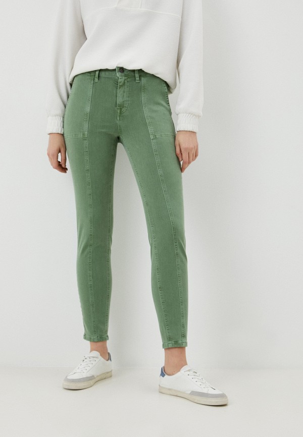 женские повседневные брюки summum, зеленые