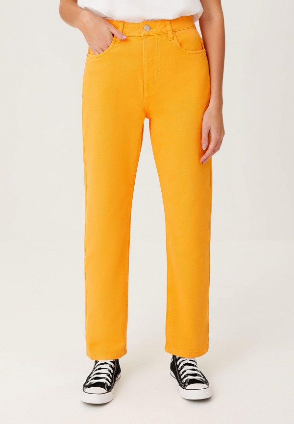 женские повседневные брюки sela, оранжевые