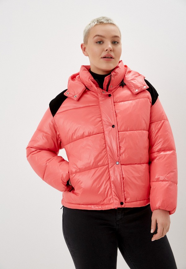 женская утепленные куртка vittoria vicci, розовая