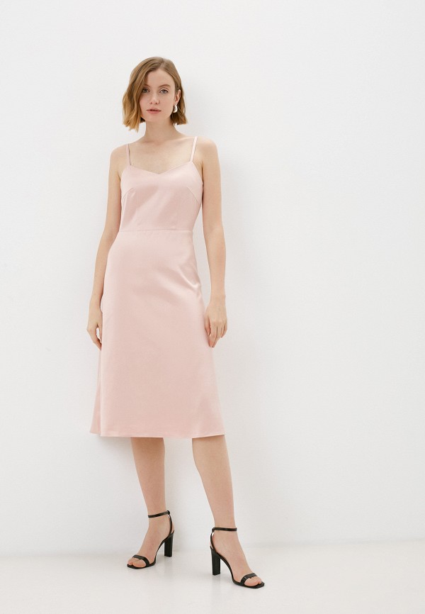 женское платье-комбинация pf, розовое