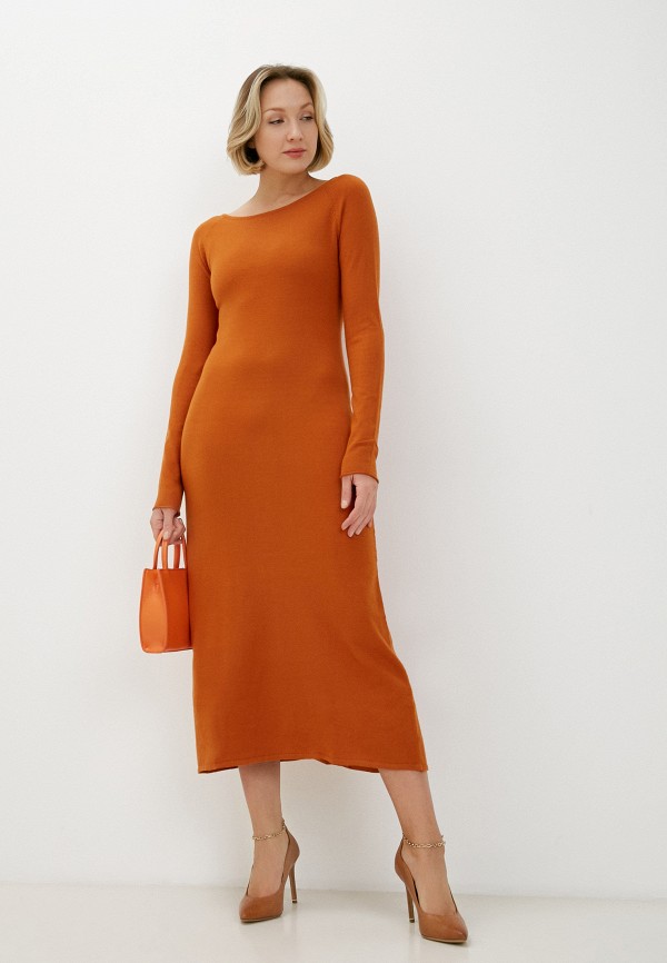 женское повседневные платье concept club, оранжевое