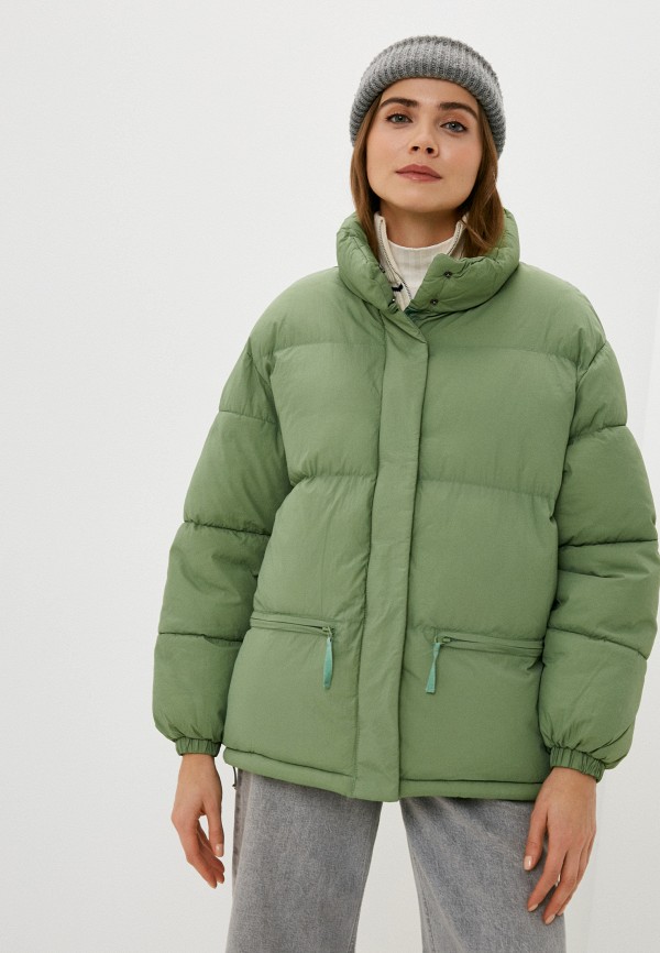 женская утепленные куртка abricot, зеленая