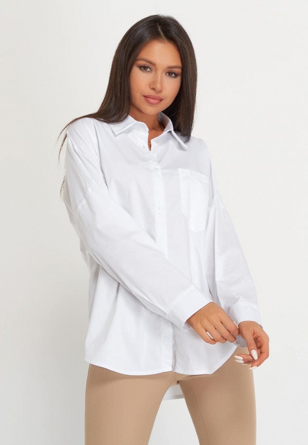 женская рубашка с длинным рукавом galaberano, белая