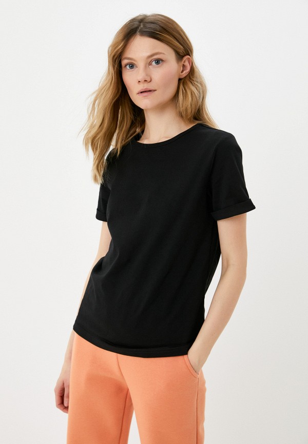 женская футболка liza volkova, черная