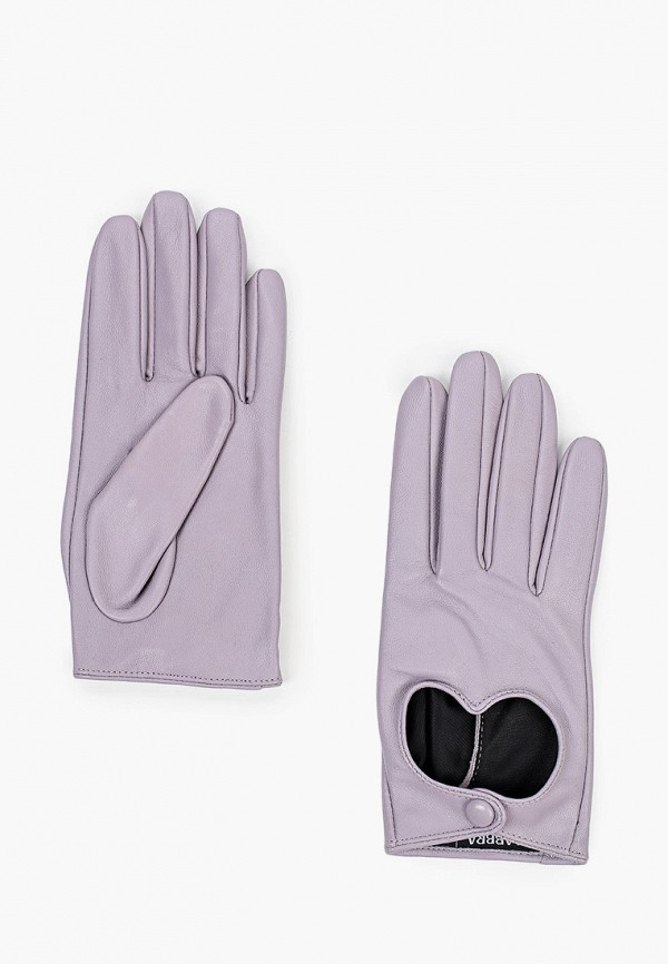 женские кожаные перчатки labbra, фиолетовые
