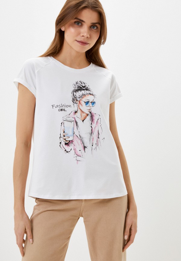 женская футболка argo classic, белая