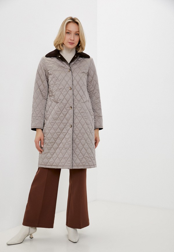 женская утепленные куртка smith’s brand, коричневая