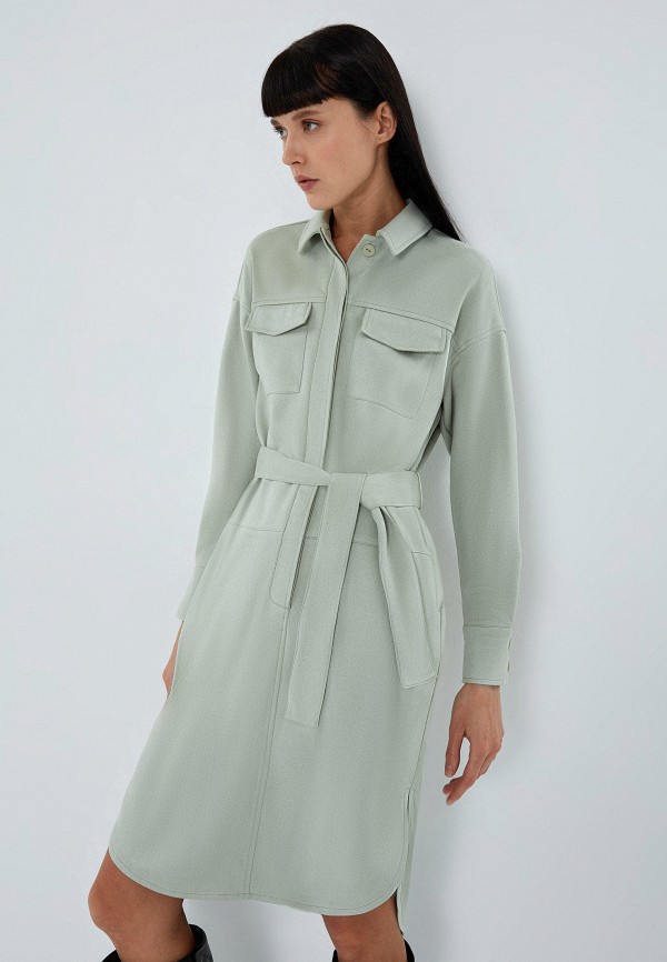 женское платье-рубашки zarina, зеленое