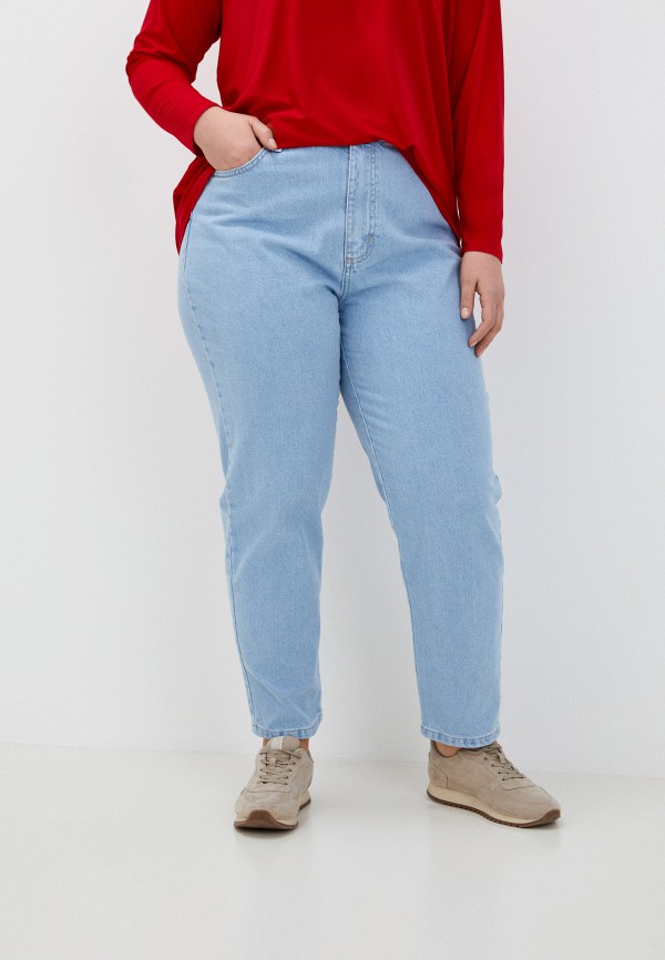 женские джинсы-мом gloria jeans, голубые