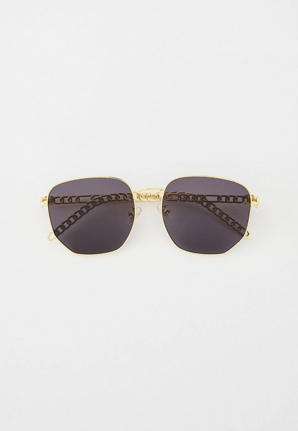 женские квадратные солнцезащитные очки pabur, золотые