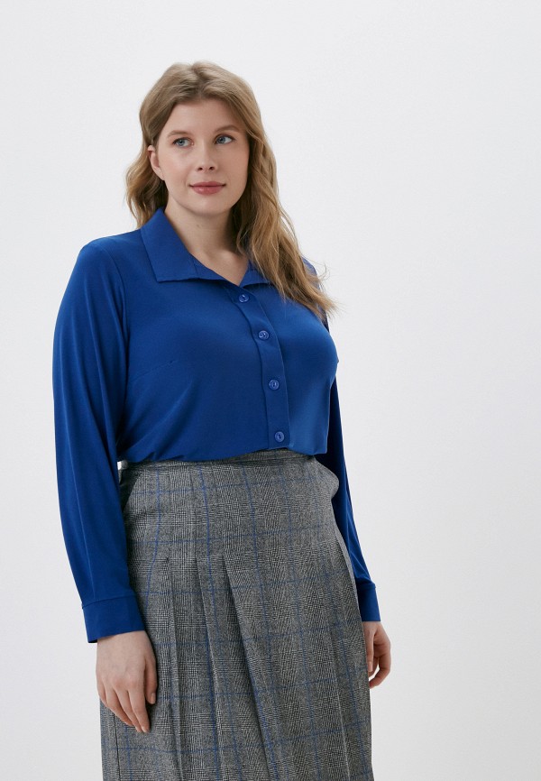 женская блузка с длинным рукавом sparada, синяя