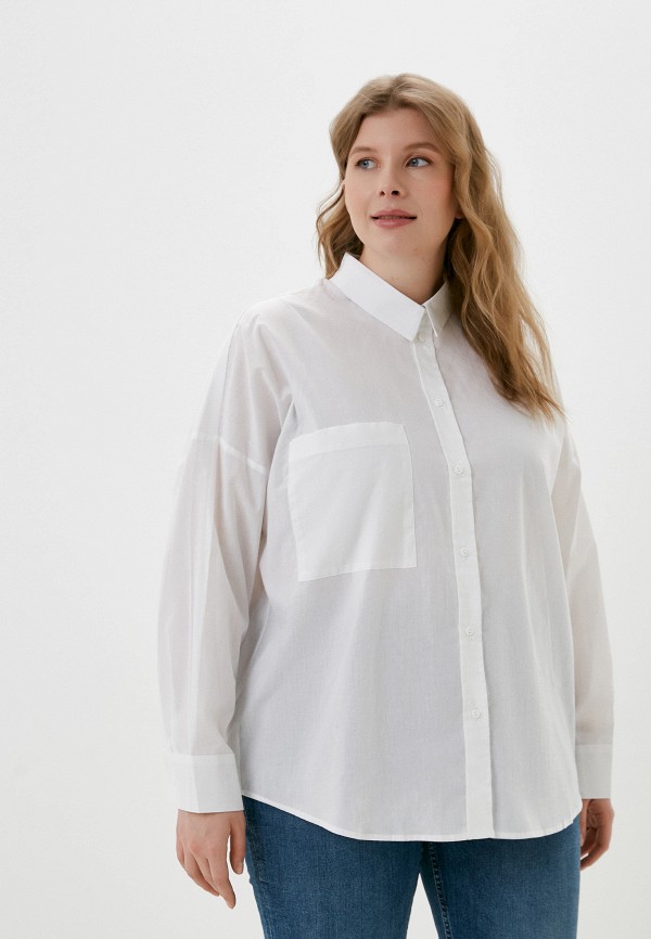 женская рубашка с длинным рукавом manitsa, белая