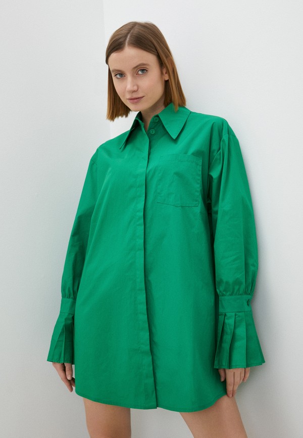 женское платье-рубашки top top, зеленое