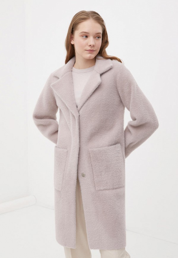 женское пальто finn flare, розовое