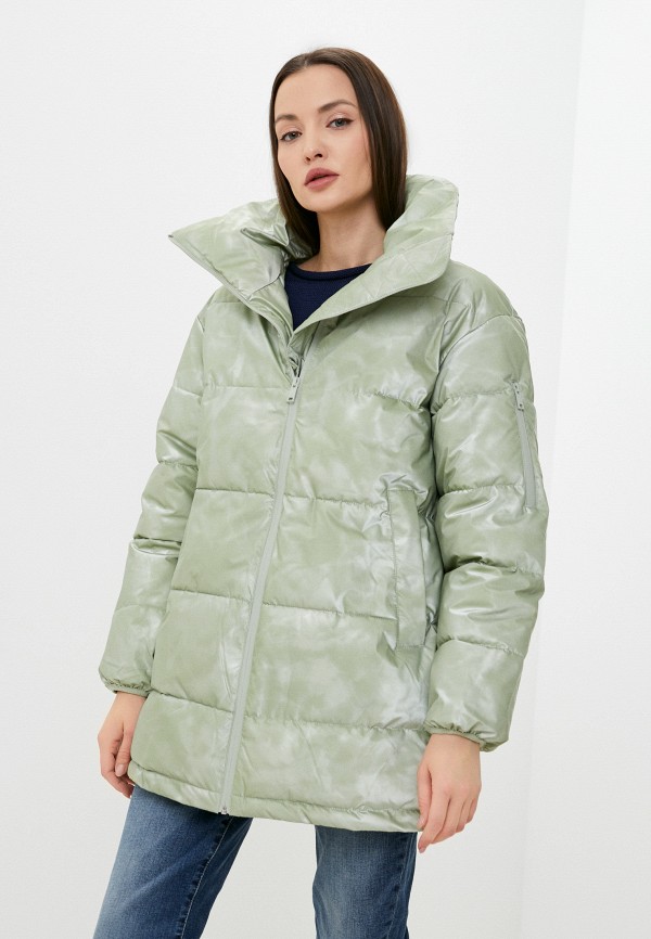 женская утепленные куртка o’stin, зеленая