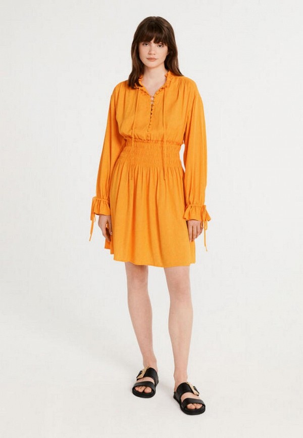 женское повседневные платье claudie pierlot, оранжевое