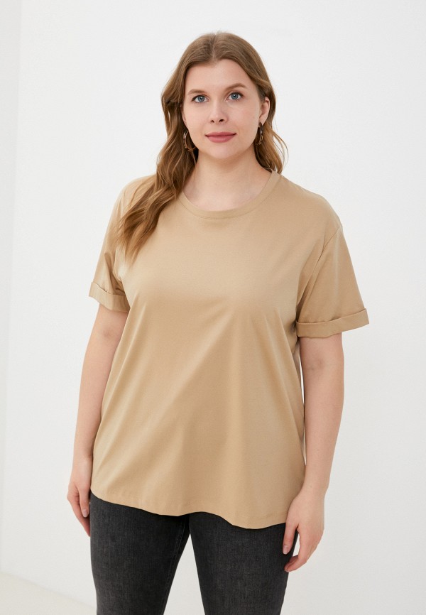 женская футболка bulmer, бежевая