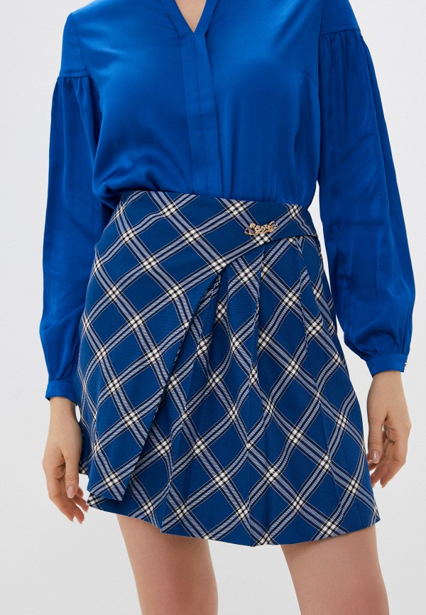 женская юбка-трапеции avemod, синяя