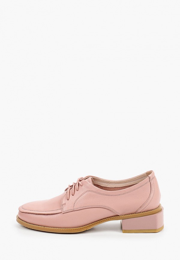 женские ботинки-оксфорды makfine, розовые