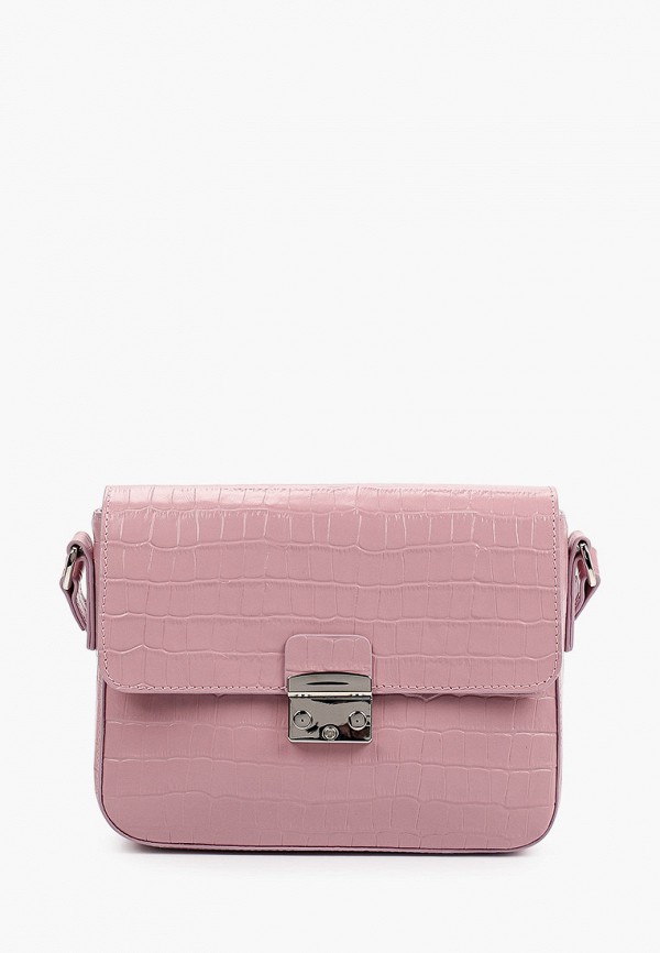 женская сумка через плечо afina, розовая