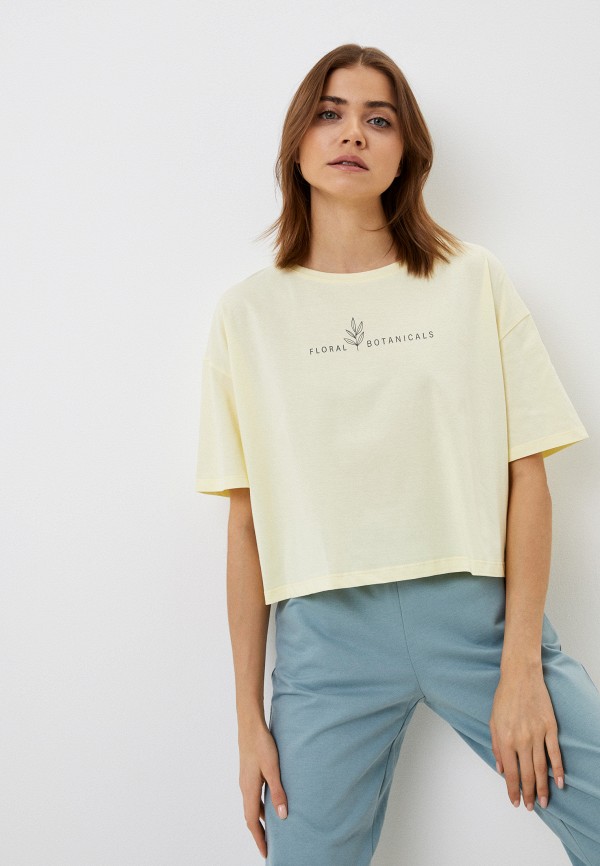 женская футболка very neat, желтая