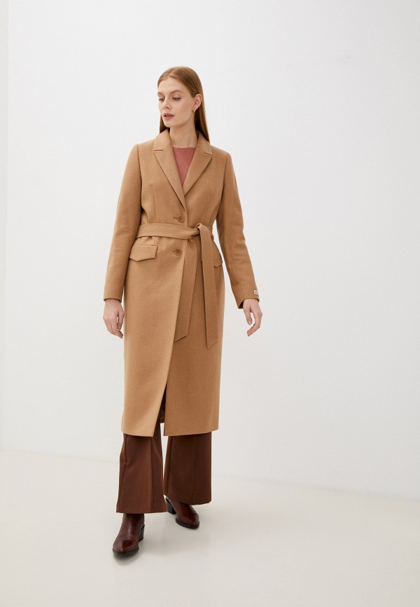 женское пальто jane sarta, коричневое