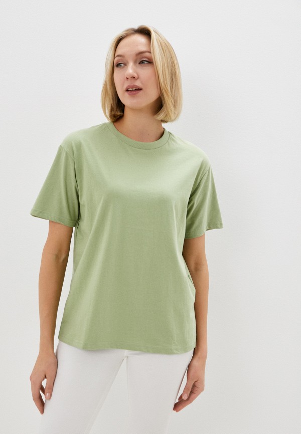 женская футболка o’stin, зеленая