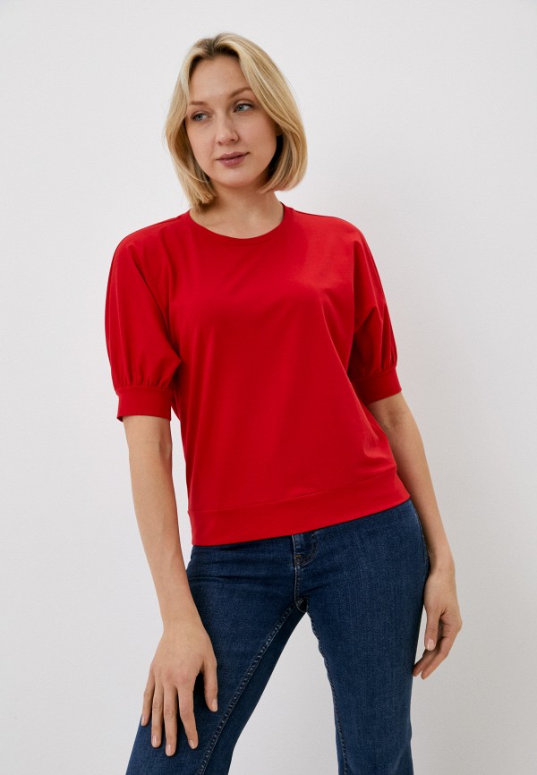 женская футболка lo, красная