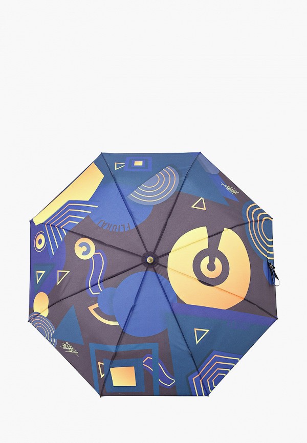 женский складные зонт flioraj, синий