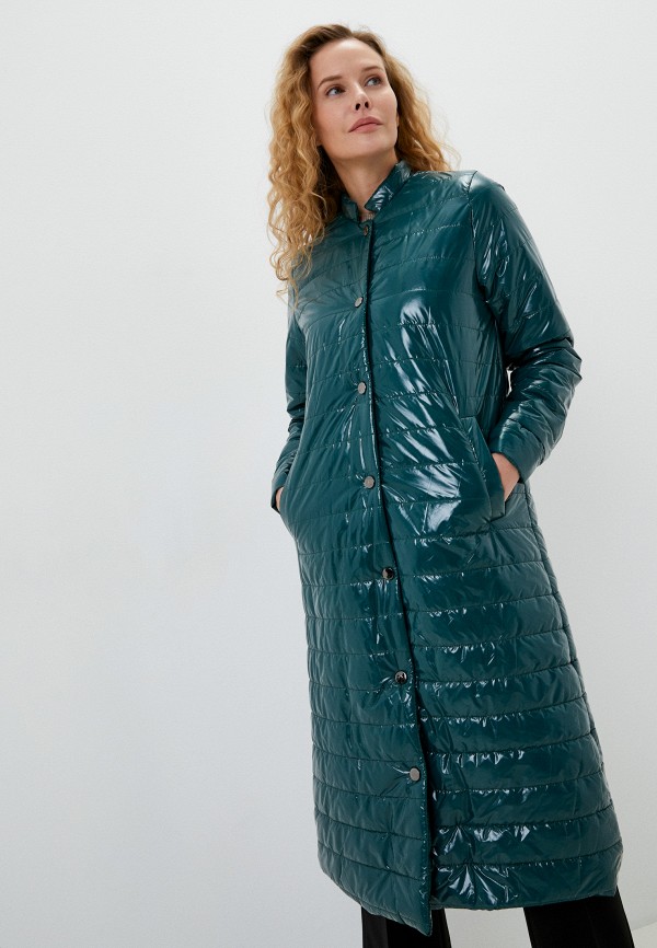 женская утепленные куртка naturel, зеленая