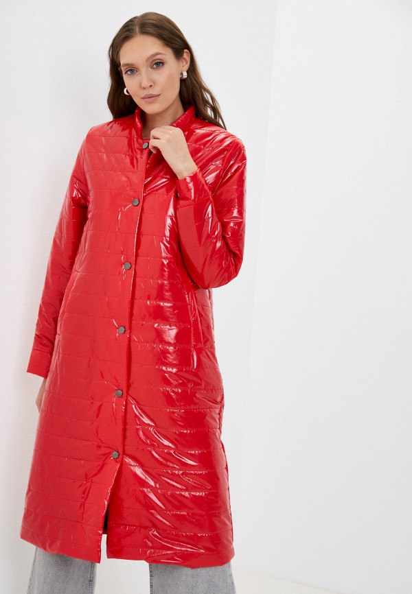 женская утепленные куртка naturel, красная