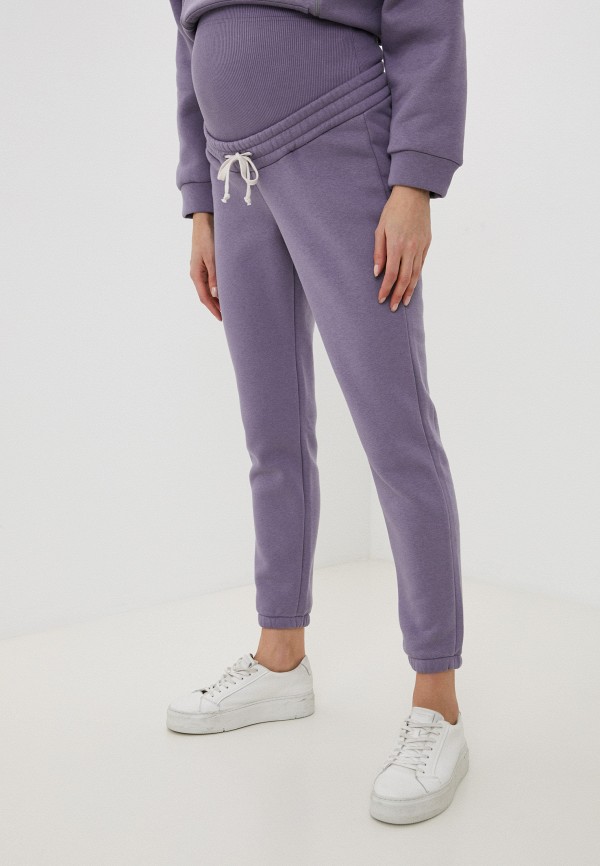 женские спортивные брюки bemymom, фиолетовые
