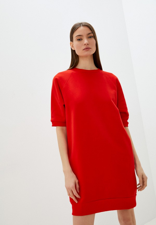 женское платье-толстовки norte, красное